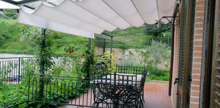 Veranda in ferro battuto