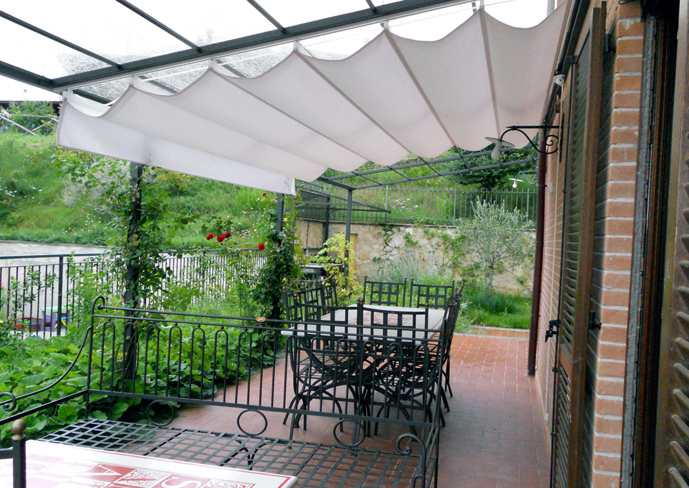 Veranda in ferro battuto
